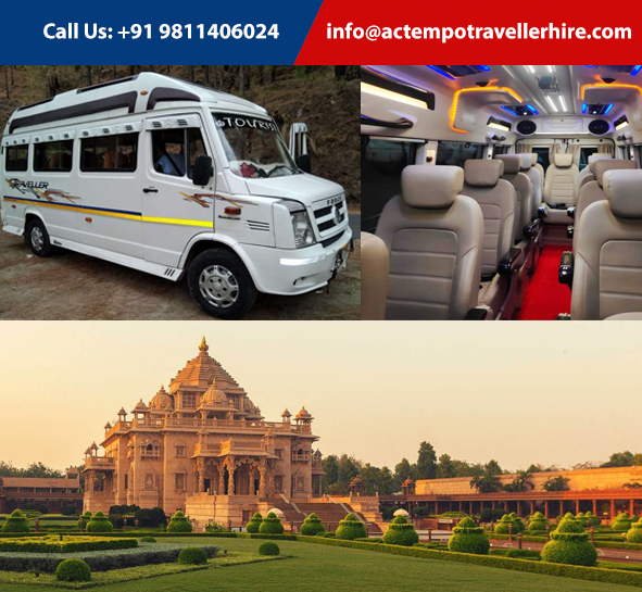 Luxury Tempo Traveller Hire in Ahmedabad on Rent