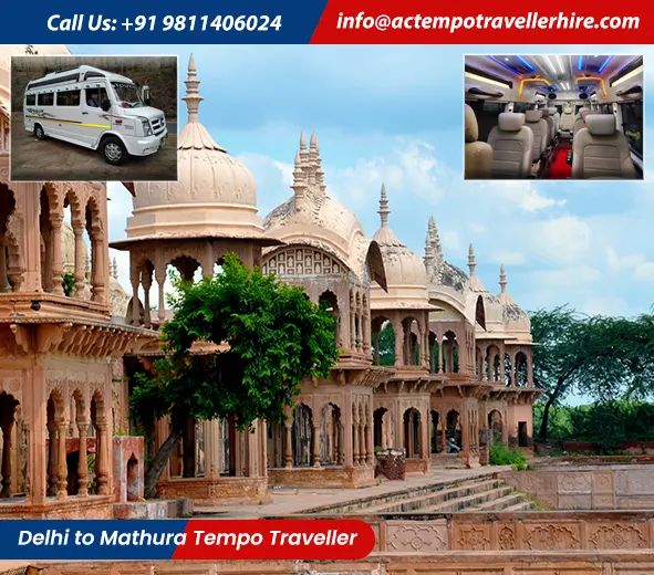 Delhi to Mathura Tempo Traveller