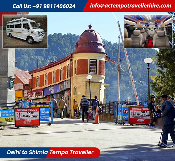 Delhi to Shimla Tempo Traveller